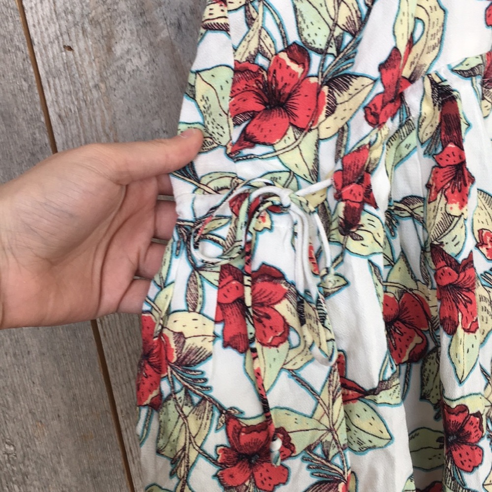 NWT Free People Dear You floral ruffle mini dress - Picture 7 of 8